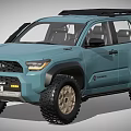 Toyota SUV With Roof Rack And Off Road Tires