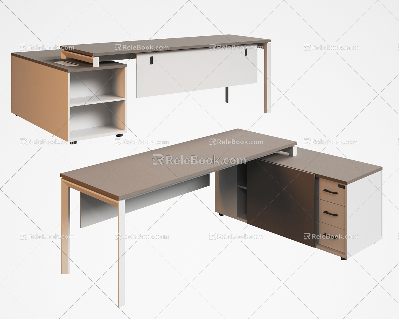 Modern desk 3d model