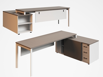 Modern desk 3d model