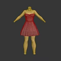 Pink Strapless Short Dress On Mannequin With Fitted Design And Fashion Style