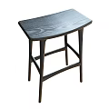 Modern Bar Stools with Curved Seats and Contrasting Colors for Home Bar and Kitchen Counter