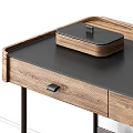 Modern Dressing Table Dressing Table Stool Combination 3d model