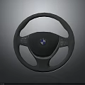 Premium Automotive Steering Wheel Part With BMW Logo And Leather Surface Design