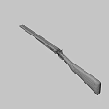 weapon double barrel shotgun 3d model