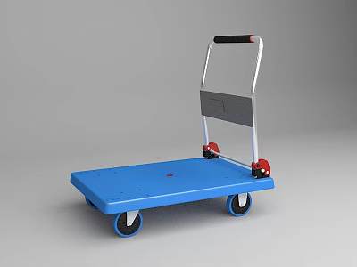 Modern Trolley Trolley Rickshaw 3d model