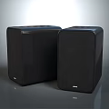 Pair of Black Desktop Computer Speakers With Sleek Design And Clear Sound
