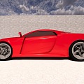 Sedan Super sports car 3d model