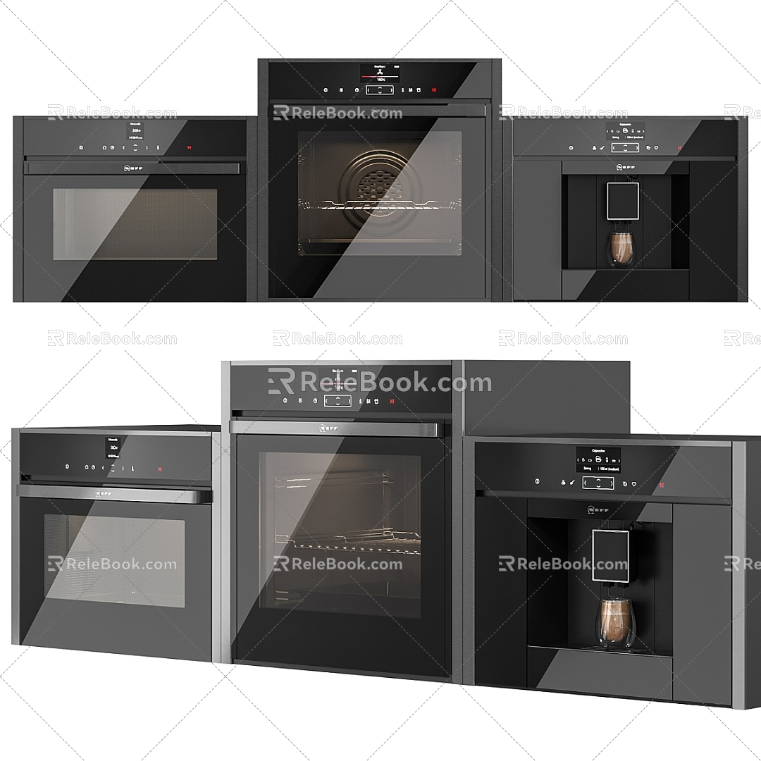 Modern Kitchen Appliances Oven 3d model