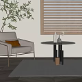 Modern Round Side Table With Marble Top And Geometric Metal Legs In Living Room