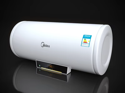 Midea Electric Water Heater With Energy Efficiency Label And Digital Temperature 3d model