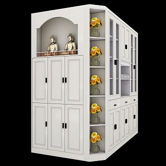 modern buddha cabinet 3d model