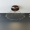 Modern Decorative Ceiling Light With Spiral Design And Radiant Warm Lighting