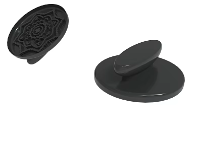 Black Decorative And Smooth Furniture Knobs For Home Decor And Cabinet Use 3d model