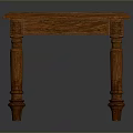 Elegant Brown Wooden Square Table With Carved Legs And Smooth Surface Design