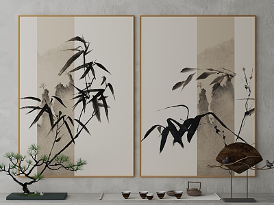 New Chinese Landscape Painting Decorative Painting model