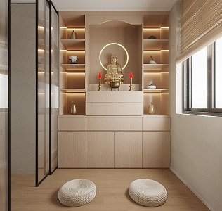 Buddhist Cabinets 3d model