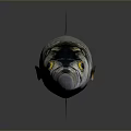 Glossy Silver Aquatic Fish With Black Tail And Yellow Eyes On Gray Background With Reflection