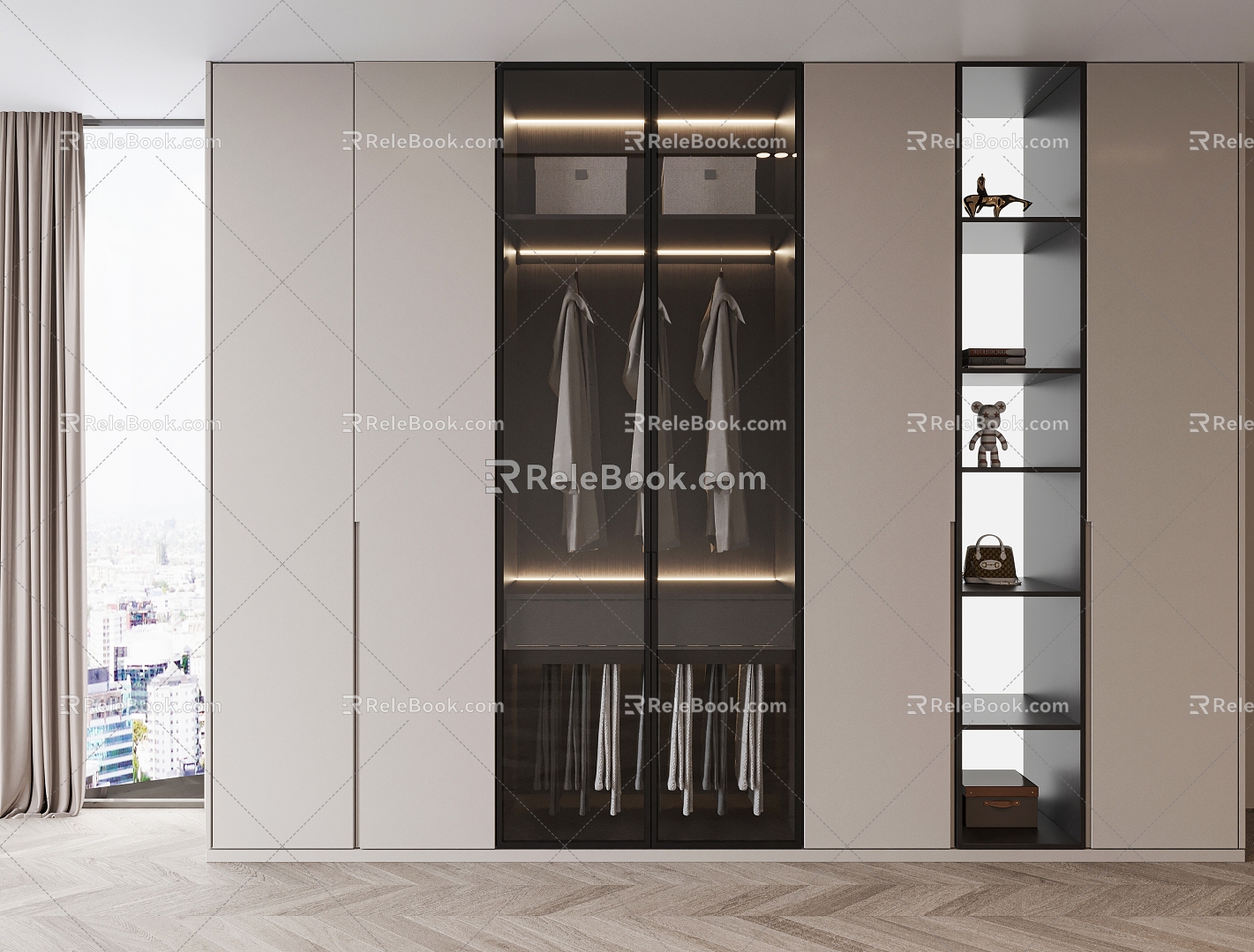 Modern wardrobe 3d model