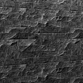 Black Slate Wall With Natural Rough Texture And Modern Design Pattern