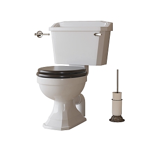 French Vertical Toilet 3d model