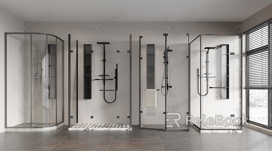 modern shower room shower partition model