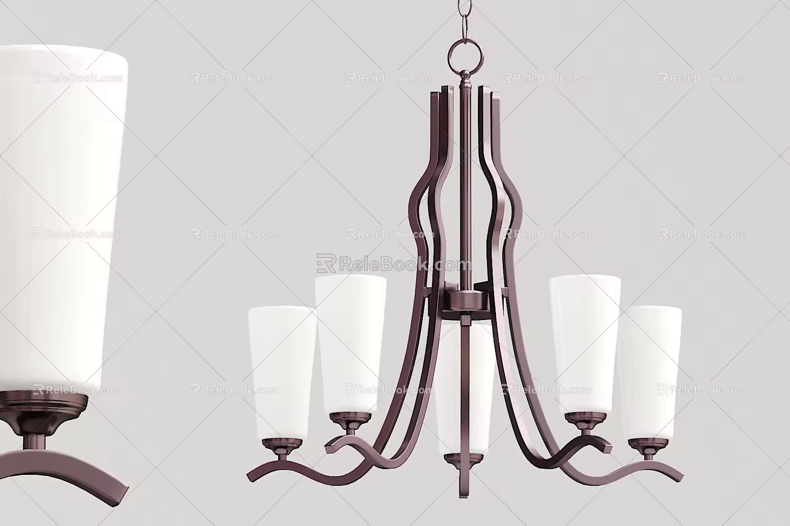 Modern chandelier multi-head chandelier 3d model
