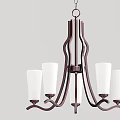 Modern chandelier multi-head chandelier 3d model