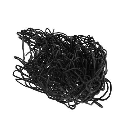 steel fiber shear type end hook steel fiber bridge concrete steel ingot milling wavy steel fiber 3d model