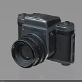 Vintage ENTACONFORT Camera With Metal Body And Classic Lens As Electronic Device