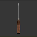 Professional Screwdriver Tool With Ergonomic Wooden Handle And Metal Shaft