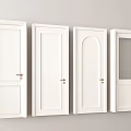 White Sliding Doors With Various Design Styles Classic Panels And Glass Inserts