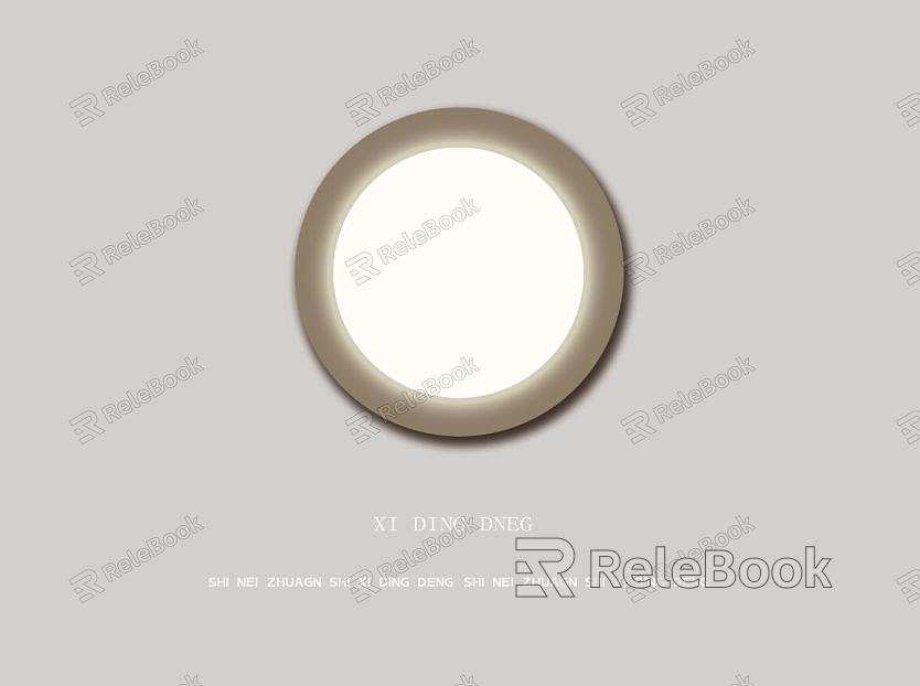 Creative round ceiling lamp model