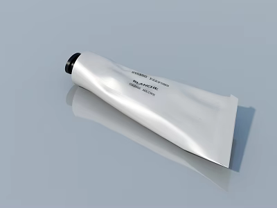 Smart Machine Produced Hyaluronic Acid Moisture Cream In White Tube 3d model