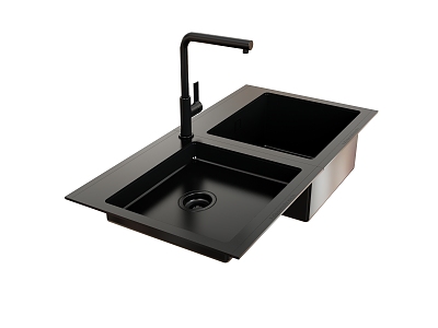 Sink stainless steel sink faucet 3d model