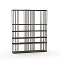 Modern Metal Shelving Unit With Open Design And Multiple Storage Shelves