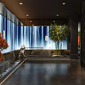 Front Desk Lobby 3d model