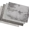 Textured Square Rugs With Gray Abstract Patterns Stacked For Home Decor 3d model