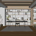 Modern study 3d model
