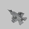 Aircraft Fighter 3d model