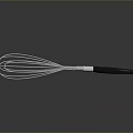 Durable Stainless Steel Whisk with Comfortable Grip for Home Baking Needs