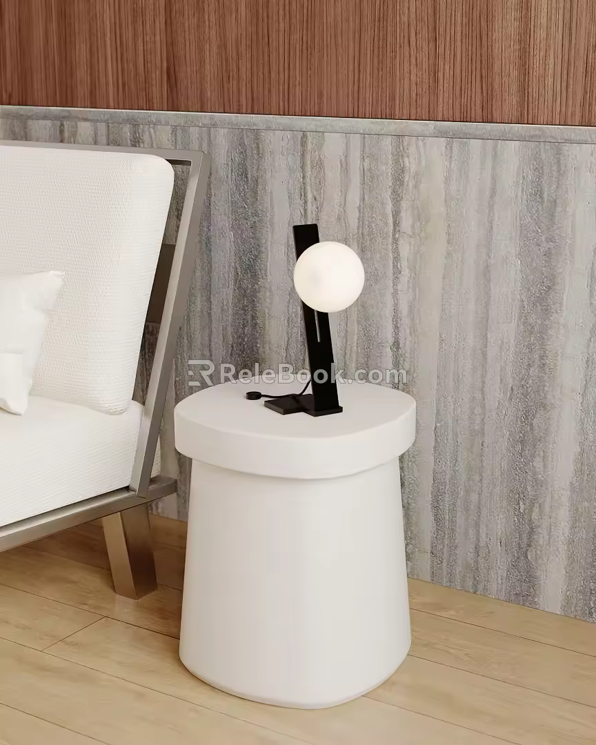 Table lamp table lamp side 3d model