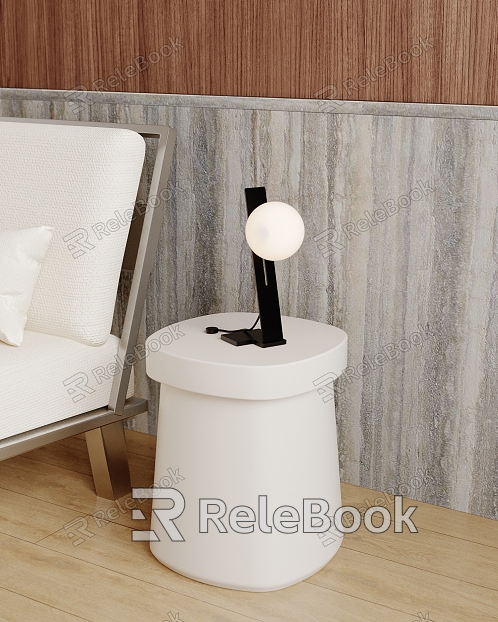 Table lamp table lamp side model