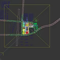 Modern School Buildings Campus Layout With Sports Field And Green Spaces Surrounded By Urban Area