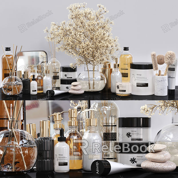 Modern Toiletries Vase Bathroom Washing Supplies Ornaments Combination model