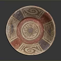 Intricate Traditional Sculpted Bowl With Handcrafted Geometric Patterns And Red Glaze