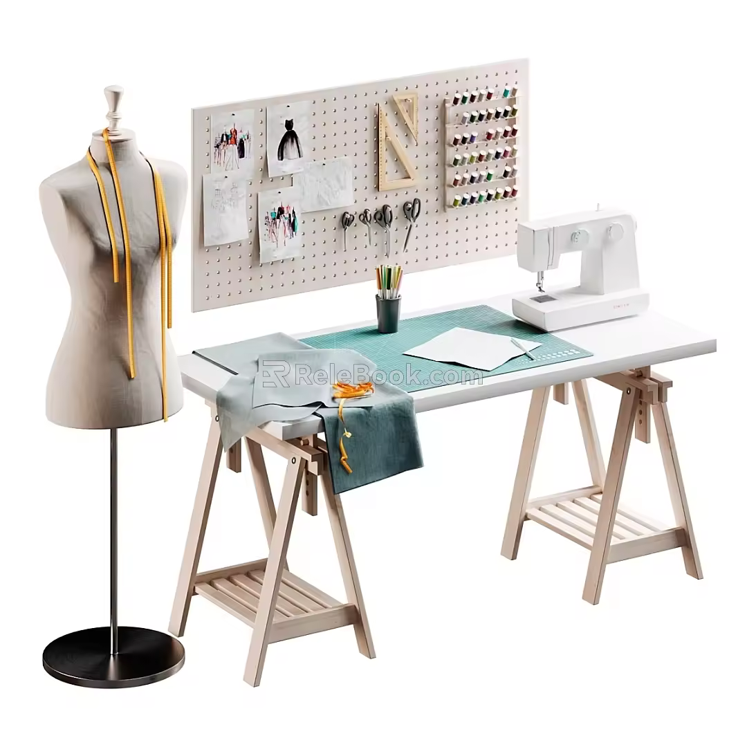Tailor's workshop 3d model