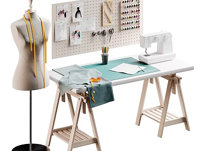 Tailor's workshop 3d model