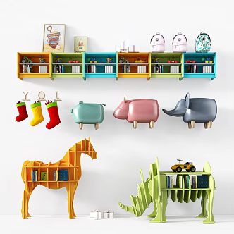 Bookshelf 3d model