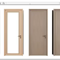 Modern Swing Doors With Various Styles Wooden And Glass Panel Design For Home