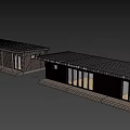 Modern Wooden House Exterior Design With Flat Roof Large Windows And Porch